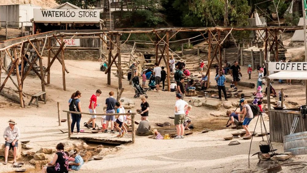 Go crazy as you pan for gold at the nearby river!