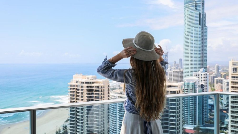 Immerse in sweeping beach views while at Hilton Surfers Paradise. "Credits: @hiltonsurfersparadise"