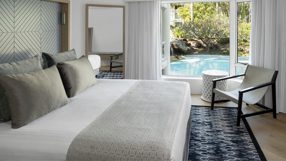 Sleep in on one of Sheraton’s comfy villas. "Credits: @sheratongoldcoast"