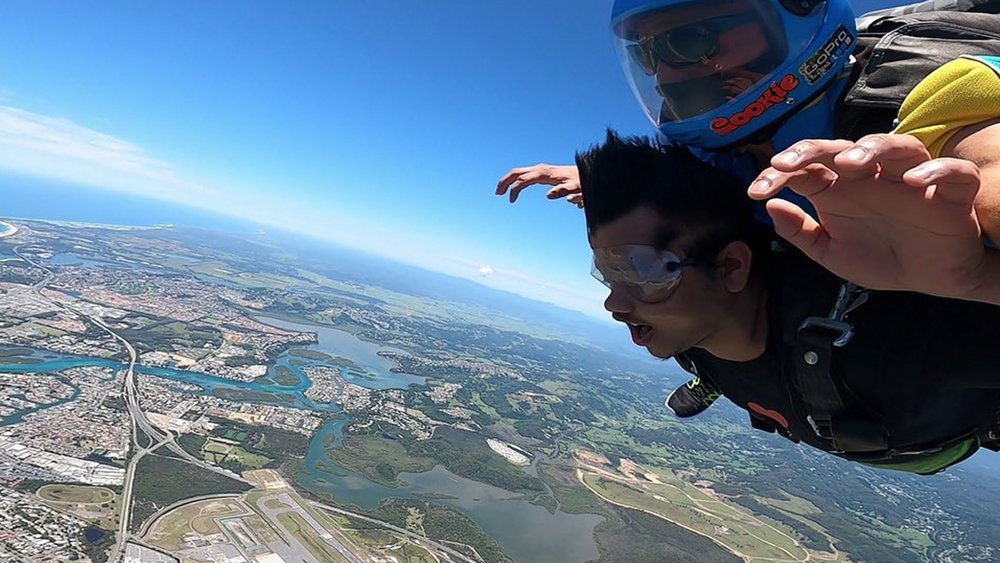Ride the ultimate high with a Gold Coast skydive. "Image credits to @kiru.m7 on Instagram"