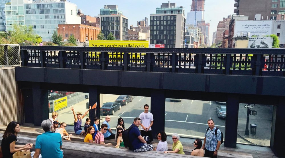 Visitors at The High Line 