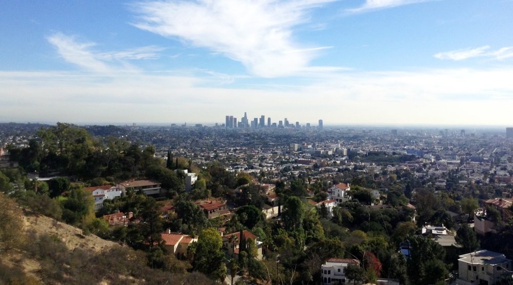 a view of los angeles from griffith park