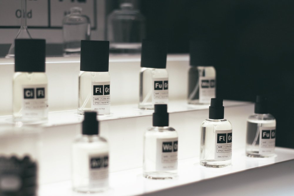 Perfume on display