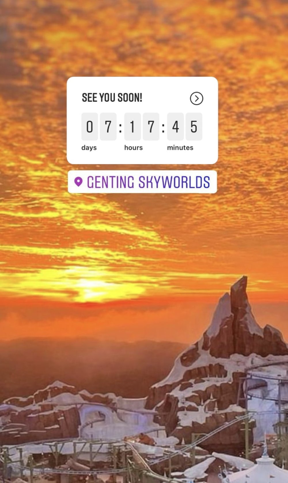 genting skyworlds opening february 2022 cny
