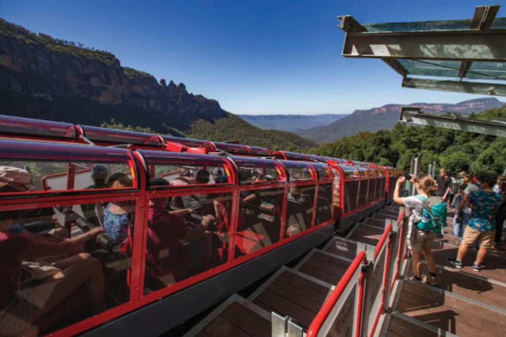 scenic railway blue mountains