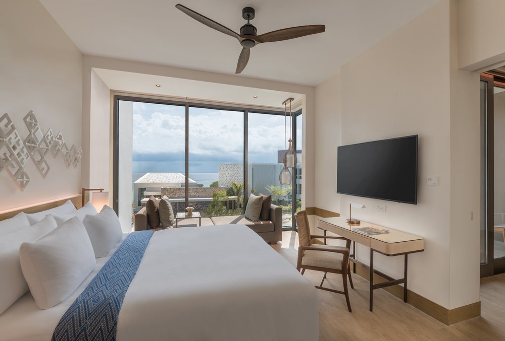 hotel room with sea view