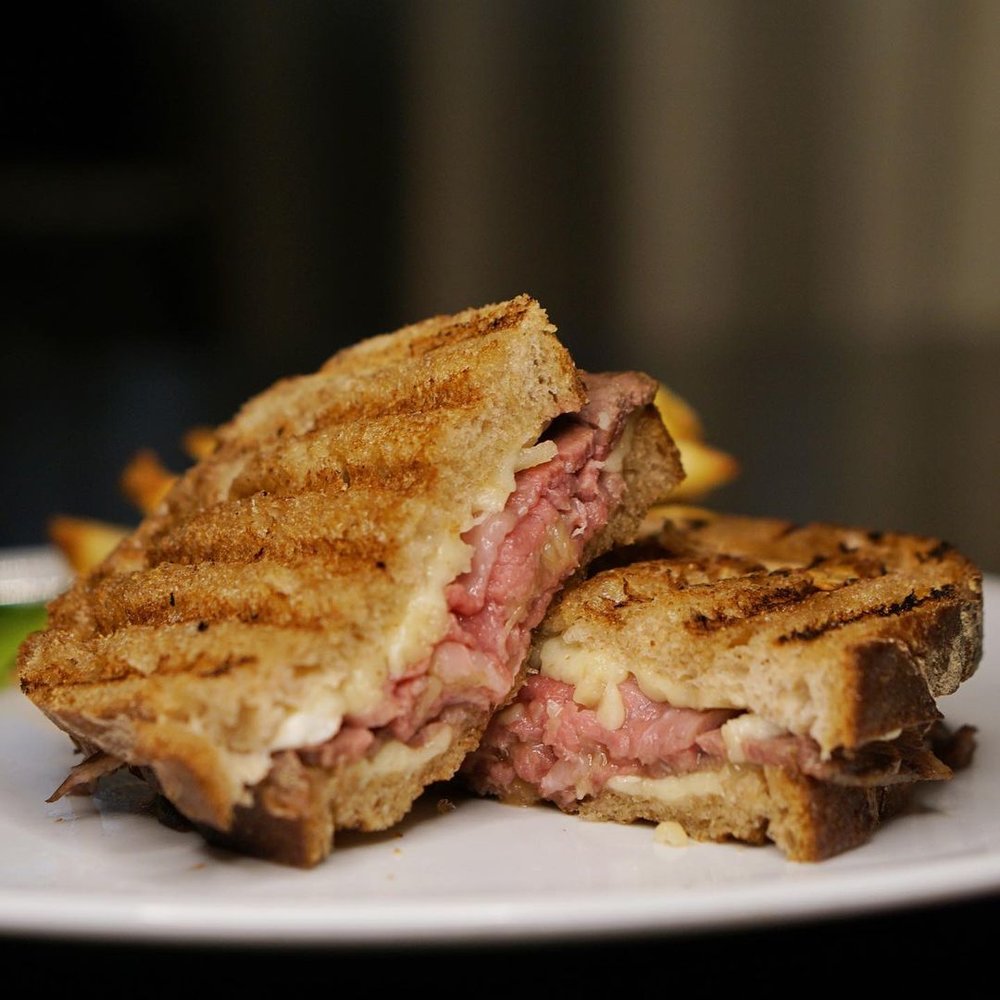 grilled cheese with prime rib 