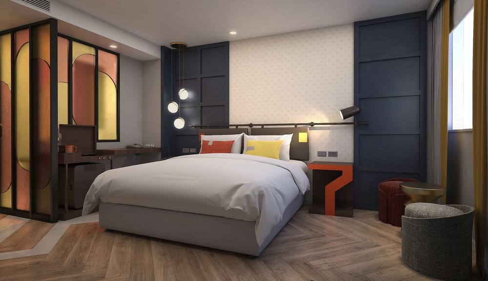 悅樂旅店·台中 雙人房