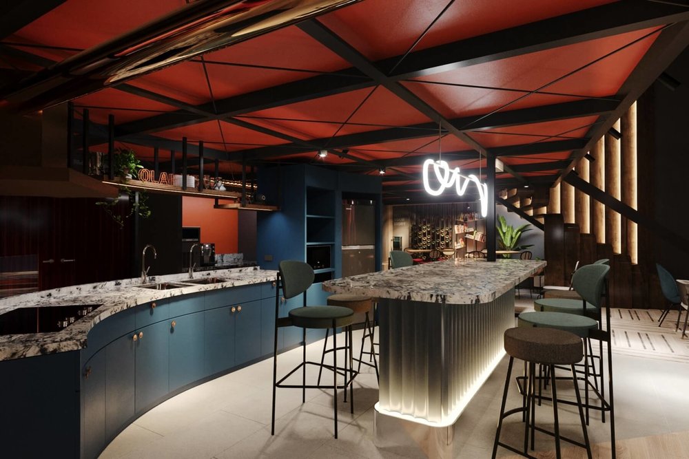 悅樂旅店·台中 廚房