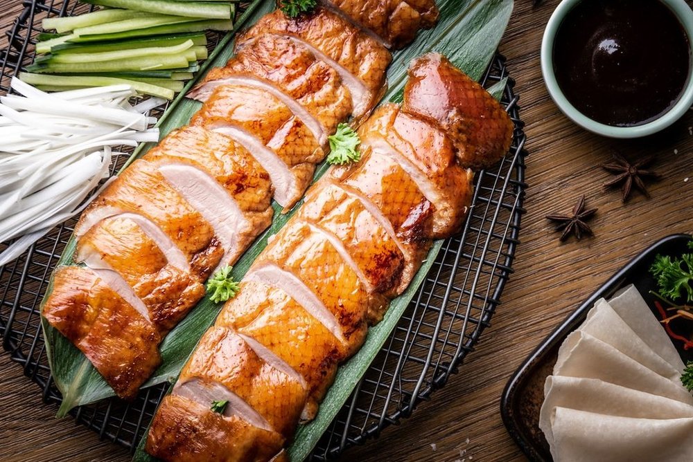 peking duck at maiden shanghai dubai