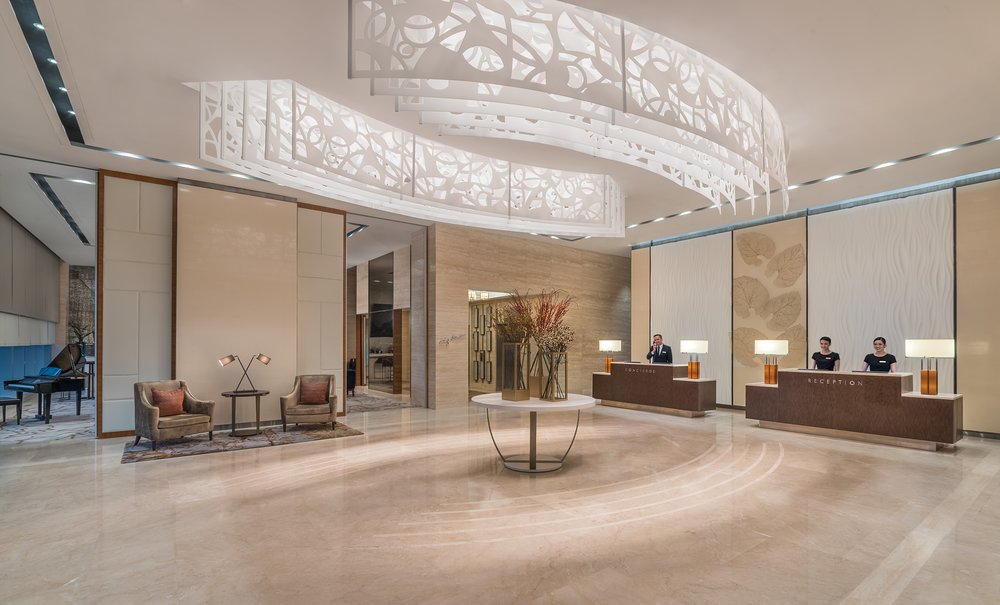 hotel lobby and reception