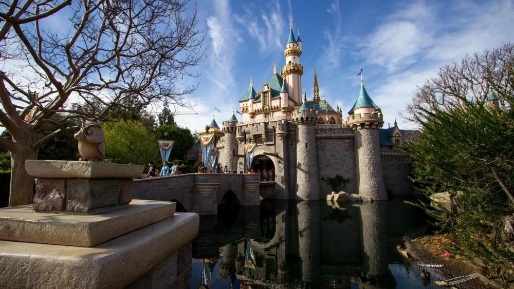 Marvel at Sleeping Beauty’s iconic castle at Disneyland Park.