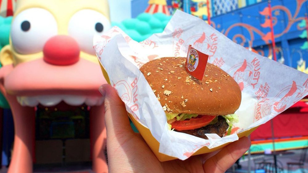 Your Krusty Burger meal will have you going ¡Ay, Caramba! in no time. Image credits to @themeprktakeover on Instagram 