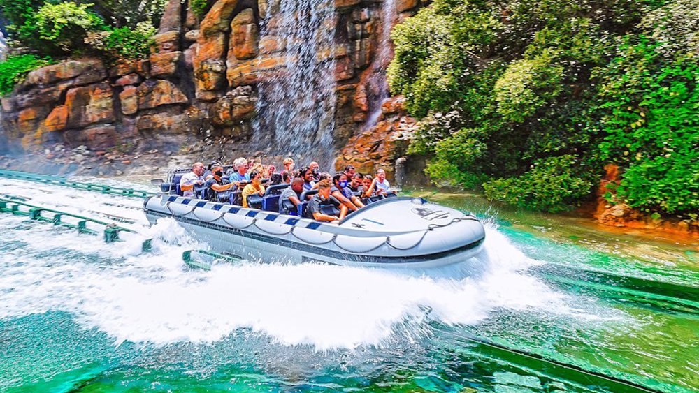 Remember to pack an extra shirt if you want to experience Jurassic Park: The Ride. Credit: artist_lenses