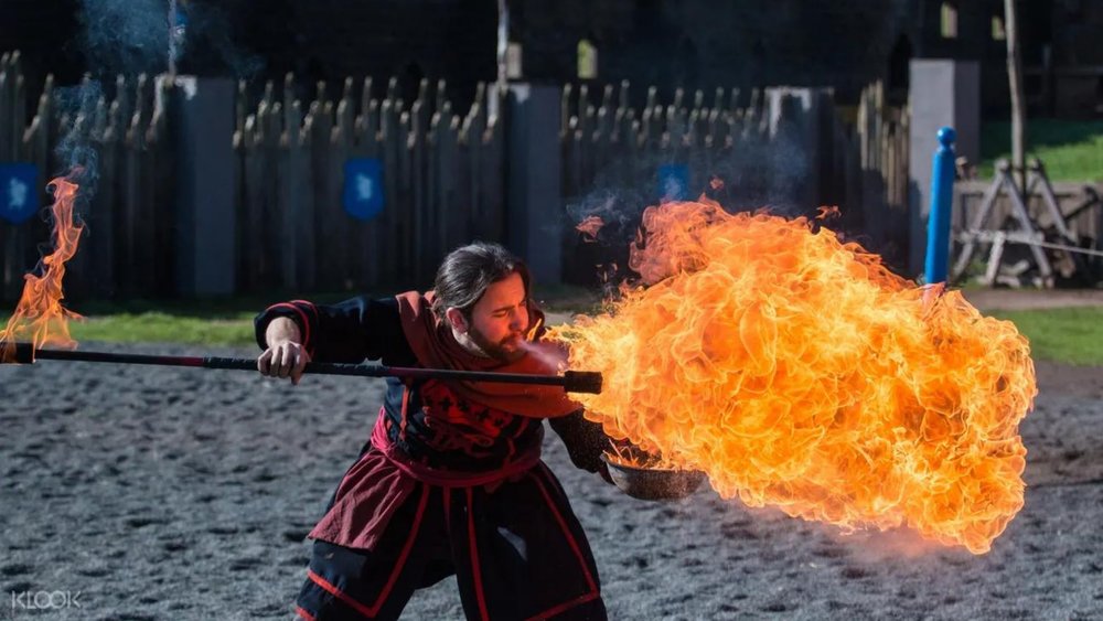Don’t miss out on amazing fire shows at Kryal Castle!