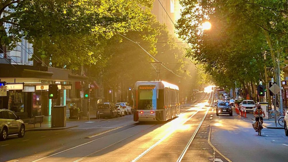 Take your pick among Melbourne’s transport options—trams, trains, or buses. Credit: @rayofmelbourne