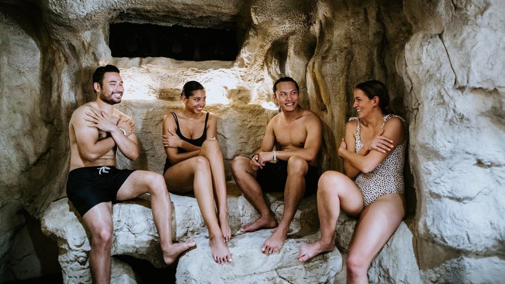 Experience the ice cave at Peninsula Hot Springs. Credits: @peninsulahotsprings