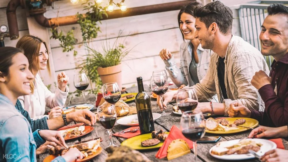 You and your private party can indulge on a feast for lunch.