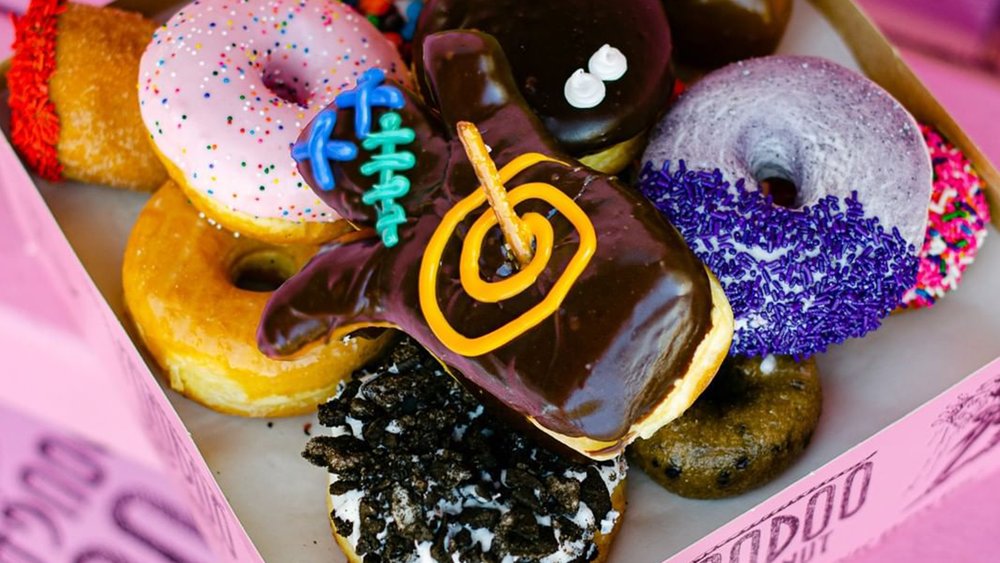 Why settle for only one donut when you can get a dozen? Credit: voodoodoughnut