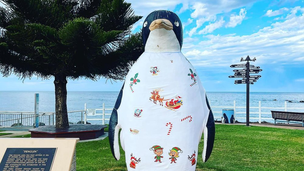 The Big Penguin was seen rocking the holiday theme. Image Credits: @madsen_retreat