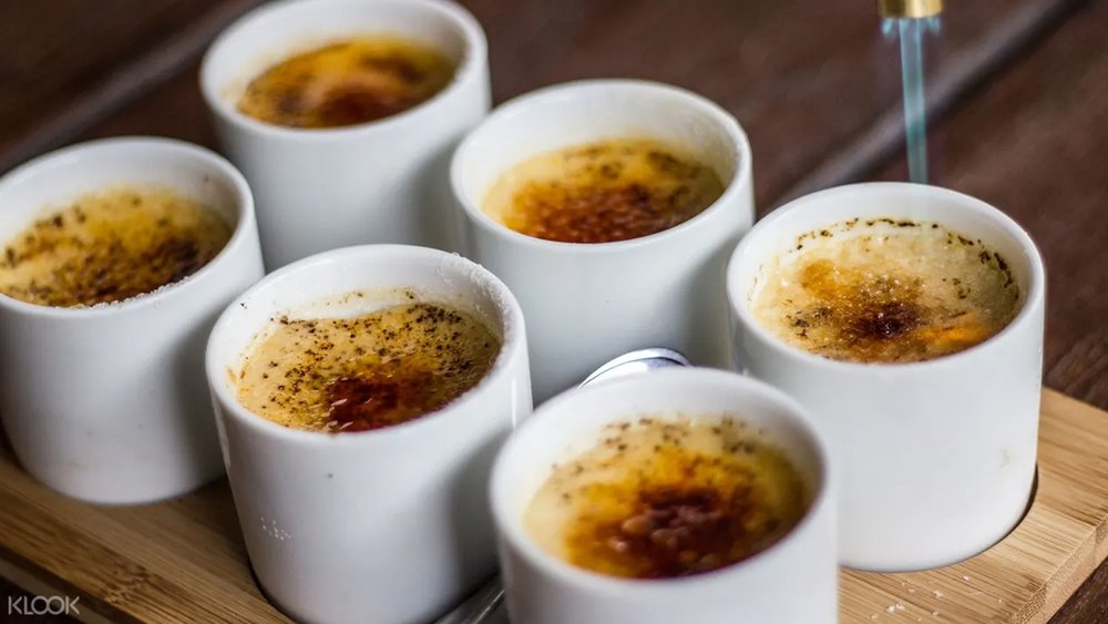 Cap off your trip to Australia’s oldest wine region on a sweet note with some delicious crème brulée.