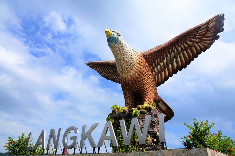 Langkawi sign and eagle