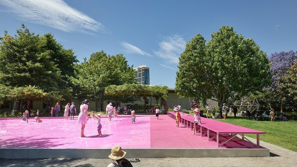 Paint the town pink Image Credits: @ngvmelbourne
