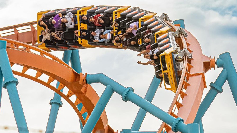 Conquer the Goliath and its 255 foot drop at Six Flags! Credit: thrillridesmedley