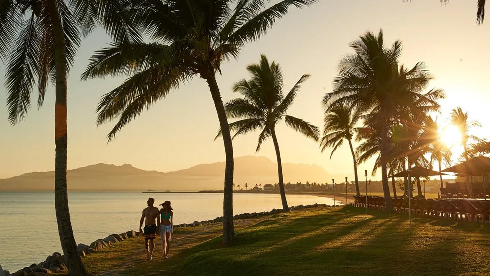Soak in the beauty of nature while taking a walk by the seashore in Hilton Beach Resort & Spa
