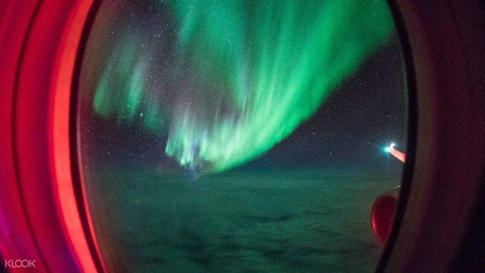 Catch this wonderful view outside your plane!