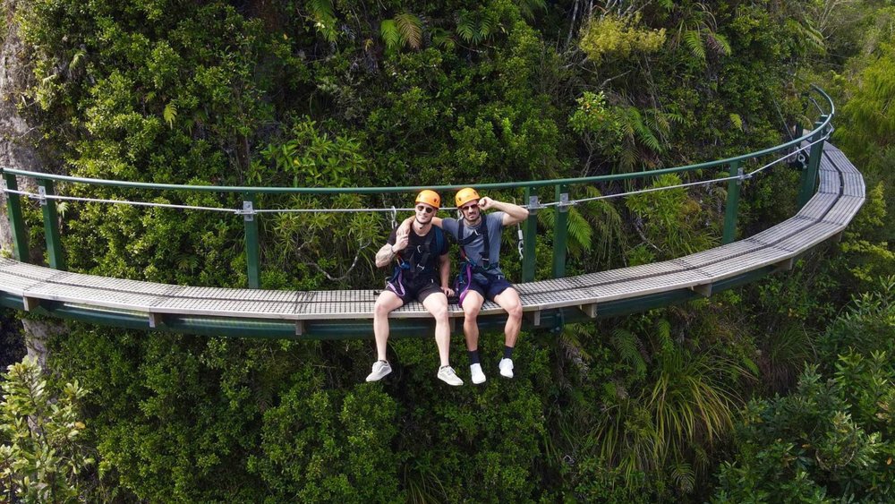 Challenge your fear of heights on the 50-metre cliff walk! Credits: @olyvyerleru