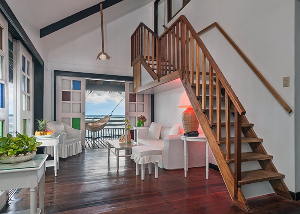 cozy white walled villa