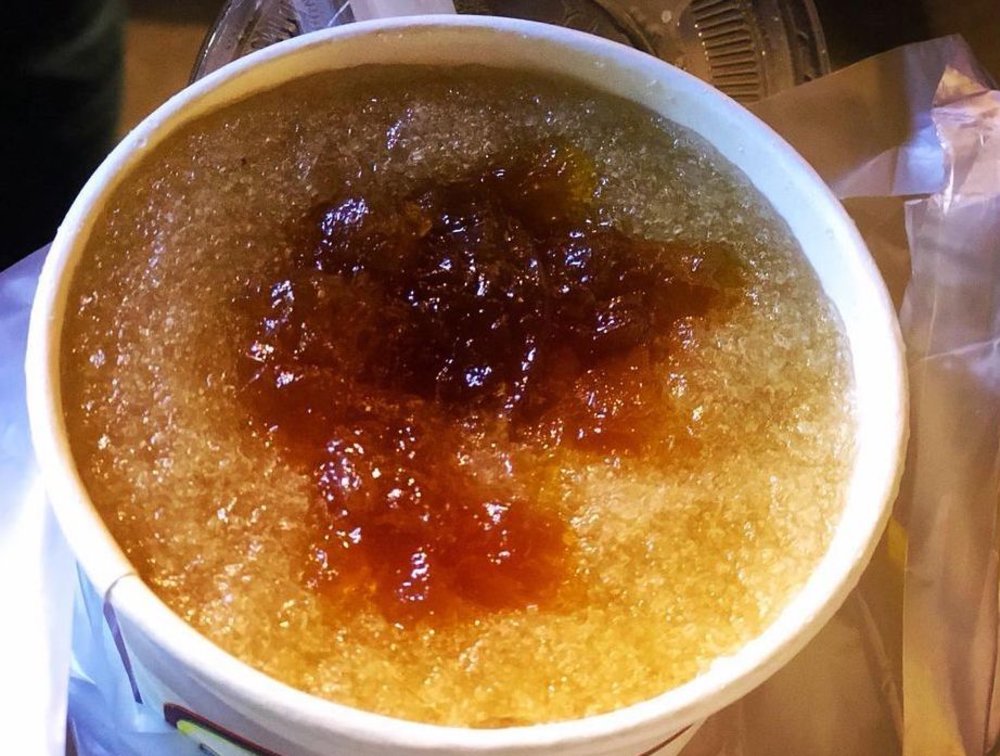 旱溪夜市美食正豐原祖傳鳳梨冰