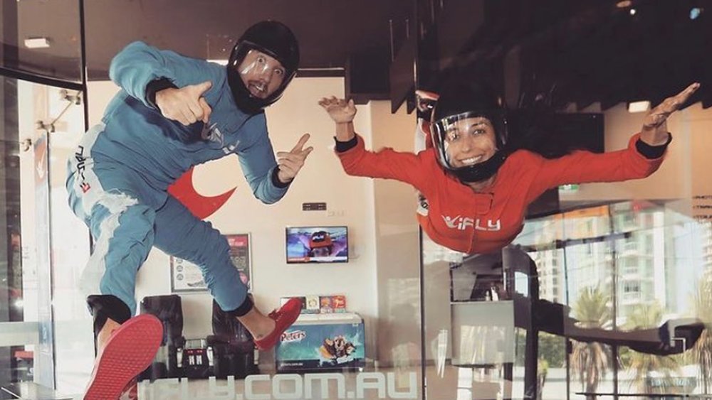 Indoor skydiving is a great way to feel the rush without hopping off a plane thousands of feet in the air! Image credits @iflygoldcoast on Instagram