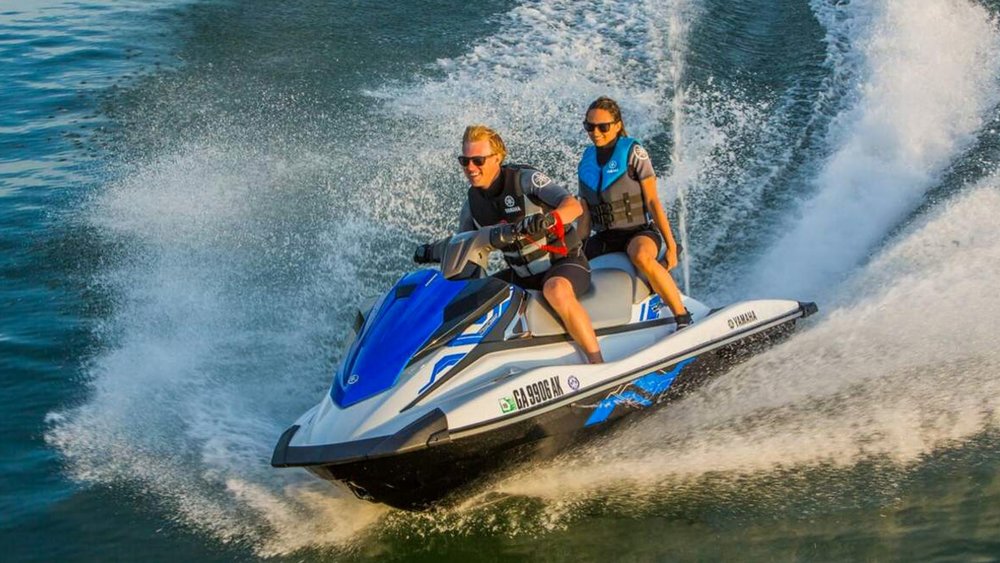 Ride a state-of-the-art Yamaha jet ski for an all-out thrill ride.