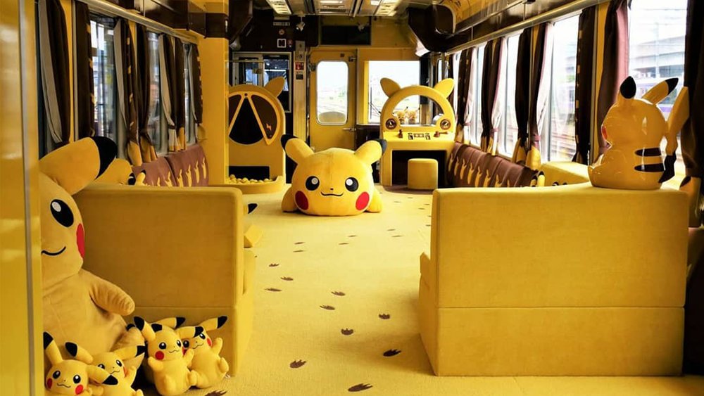 There’s a Pikachu at every turn at the Pokemon with You train across the Tohoku train. Credit: miyagi_pref_kankou