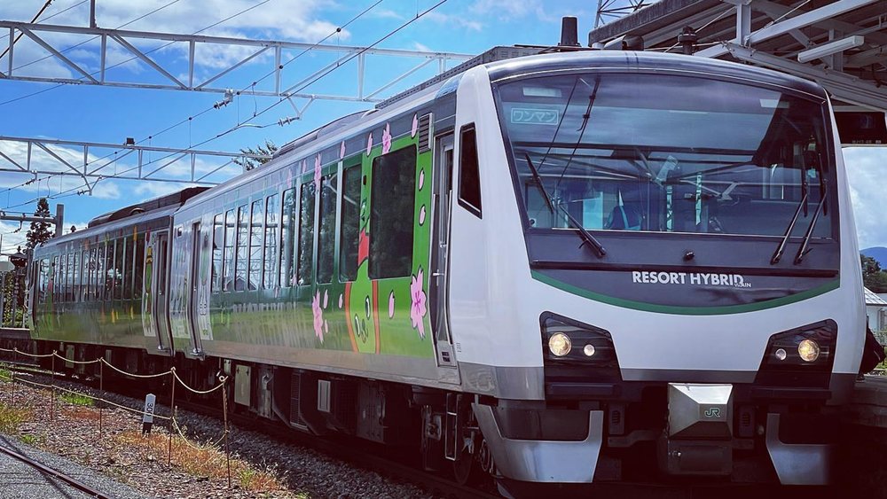 Hop on the Resort View Furusato train for a trip down memory lane. Image Credits: @lovewine_horse