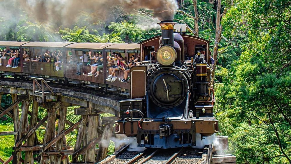 Puffing Billy is considered a heritage railway because of its history. Image credits @neil_mccarthy_photograp on Instagram