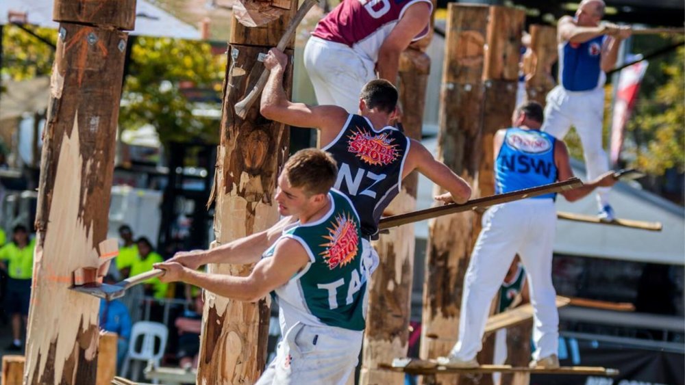 Watch different Royal Competitions, such as the Woodchop and Sawing Competition! Credits: @sydneyroyal_eastershow