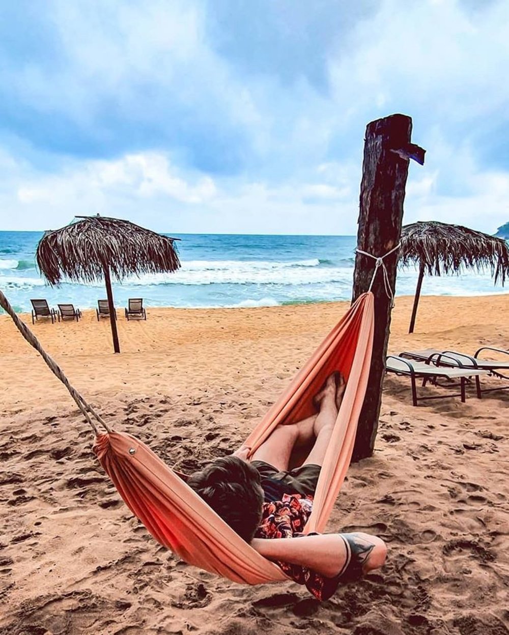 pulau tioman chilling at beach