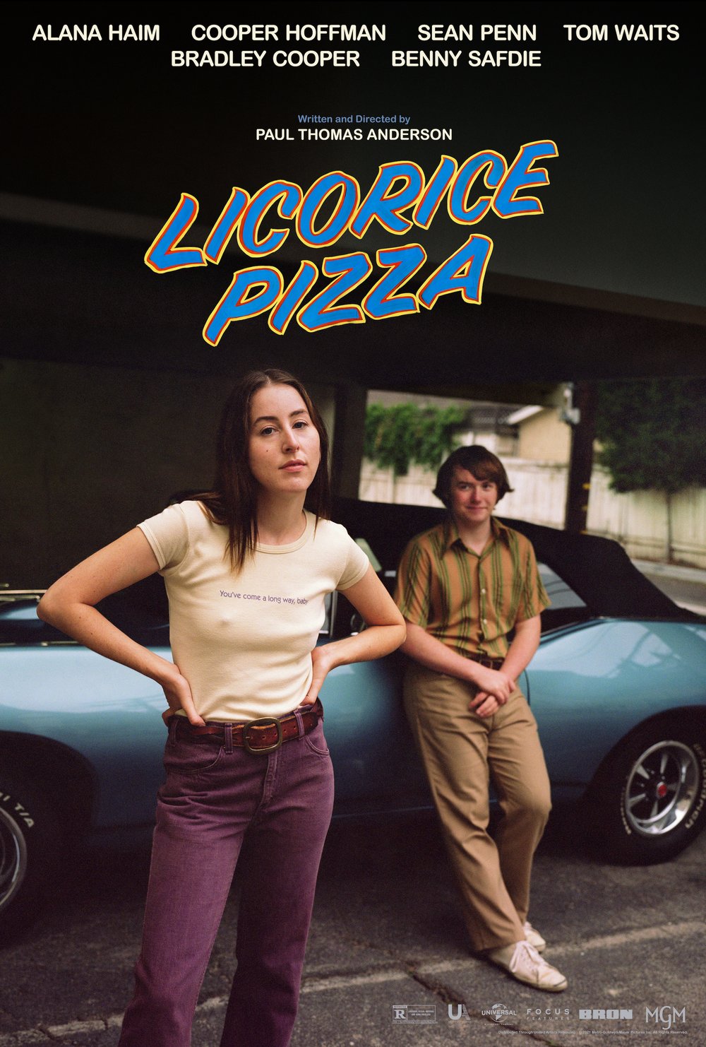 official movie poster of licorice pizza