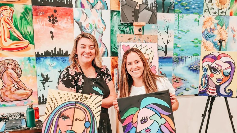This activity is a must-try for art-loving mother-daughter duos.  Image Credits: @tiffanyagoodall