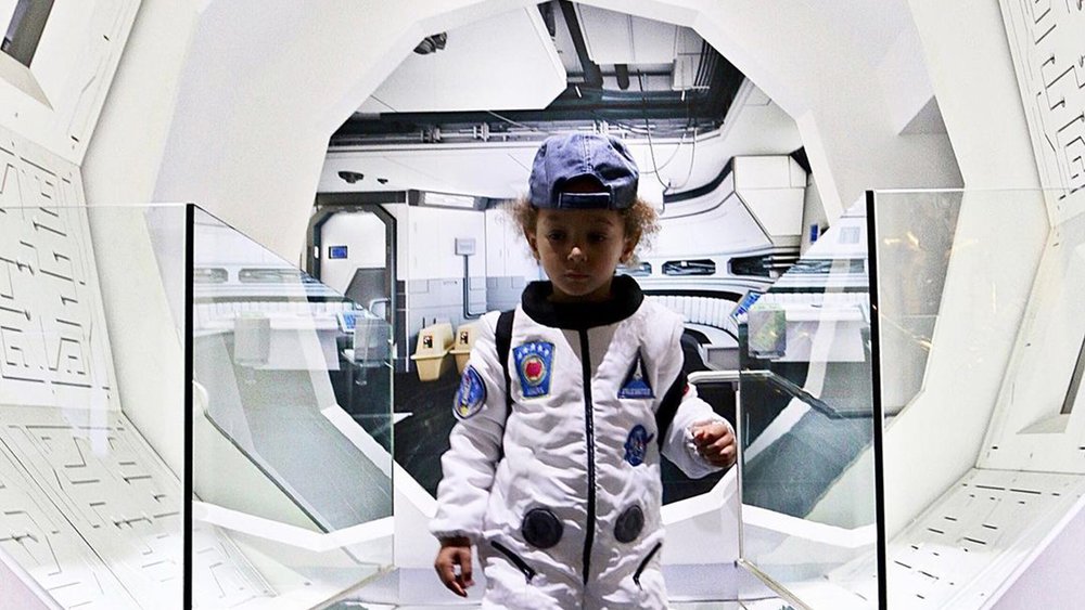 Channel your inner astronaut during your visit to the Think Ahead exhibition. Credit: starkidnico