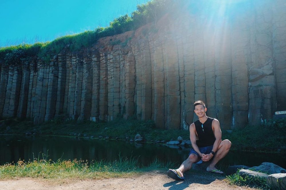 澎湖景點:池東大菓葉柱狀玄武岩