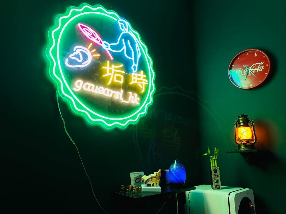 店內有不少具有香港懷舊特色的佈置。