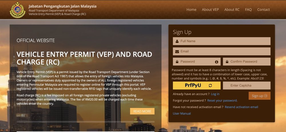 singapore malaysia vep website