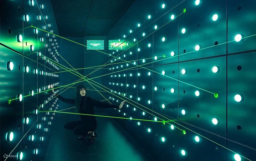 The classic laser grid is a staple in all things espionage, and you can try it for yourself at Spyscape!