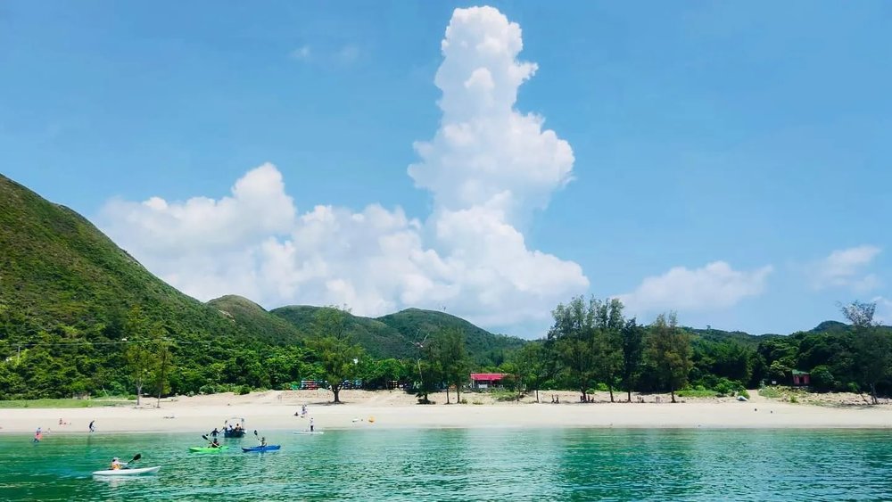 有如置身東南亞度假的海灘。 (Instagram @kkc8888)