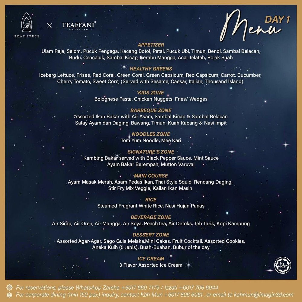 ampang boathouse ramadan buffet menu wedding venue