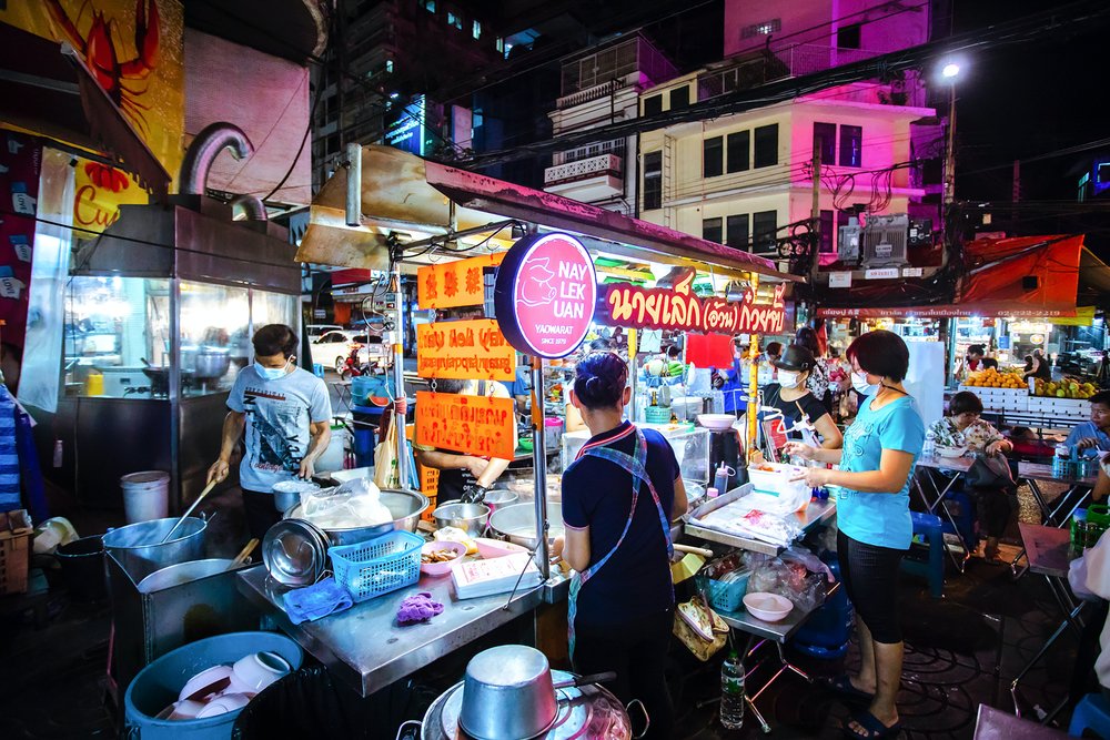 street food stall in bangkok